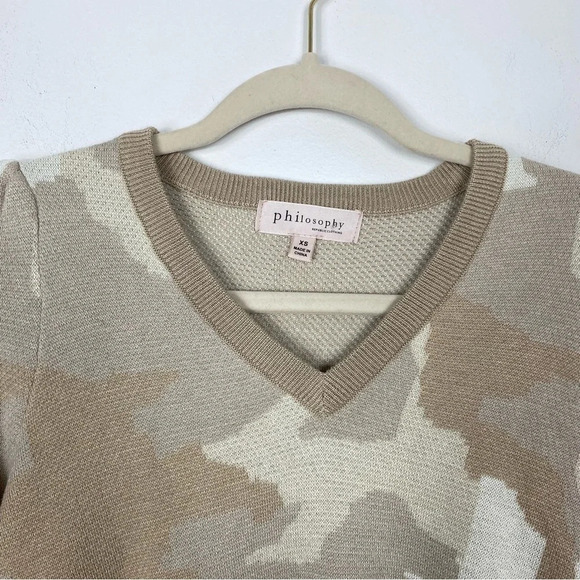 Philosophy Tan Camo Super Soft Sweater - Picture 11 of 11